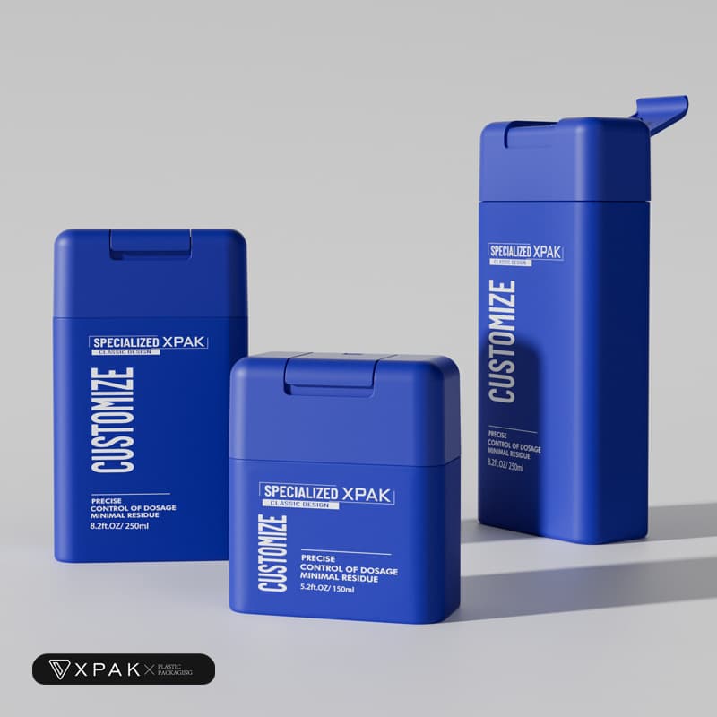 Custom 150/250/350ml HDPE shampoo/body wash/hair conditioner/body lotion bottles