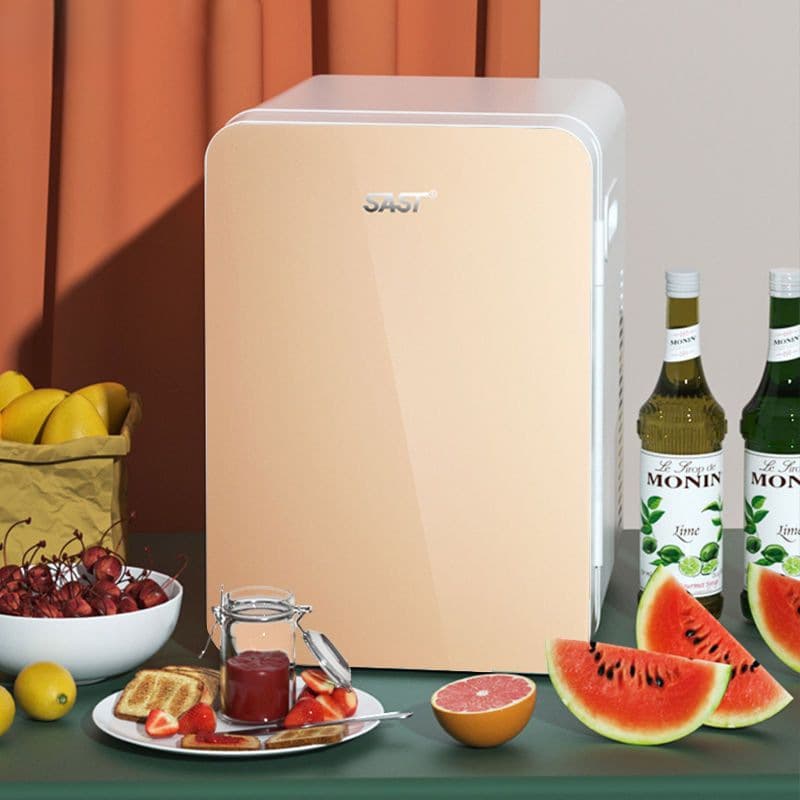 Mini refrigerator for home and dormitory use, refrigerating face masks and cosmetics, suitable for both home and car use. Free shipping.