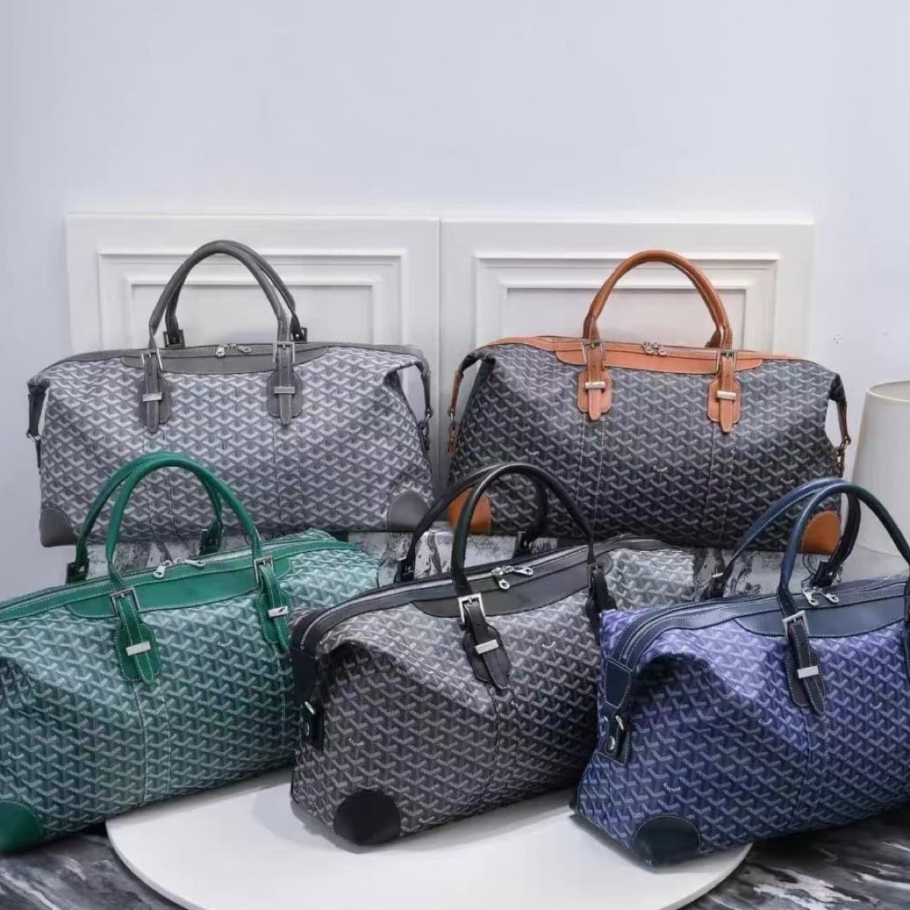 Dogtooth Weekender Bag Travel Duffel Unisex Crossbody Bag Large Capacity Gym Handbag Business Trip Large Bag Luggage Bag