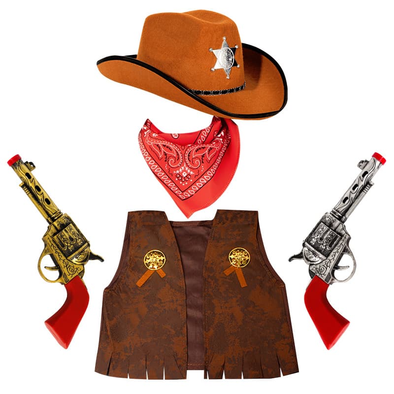 Halloween Costumes for Men, Women, Western Cowboy Adults, Children, Family Performances, Annual Party, COS Suits