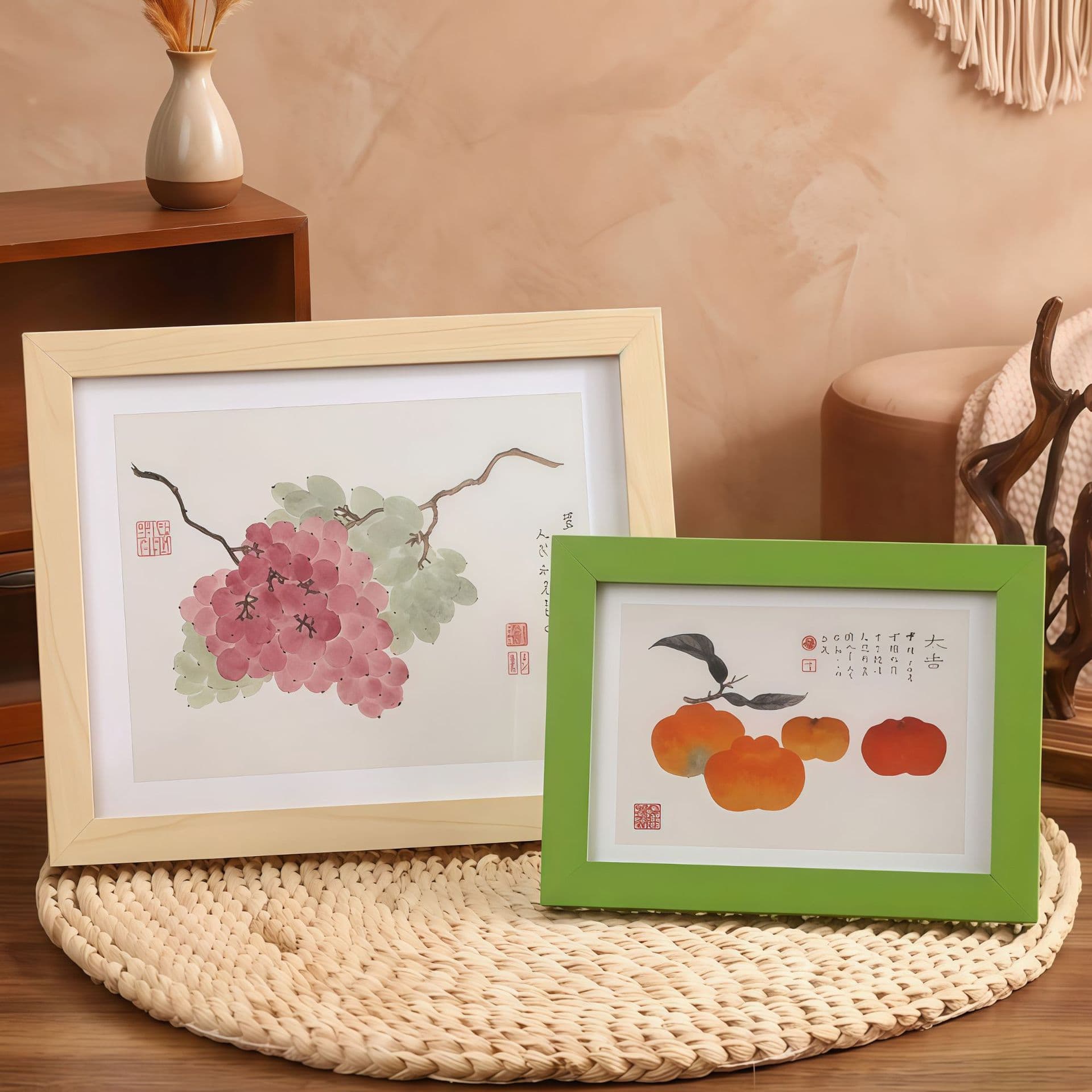 Creative simple diy wooden photo frame table picture frame wall hanging 6 inches 7 inches 8 inches 10 inches A4 framed decorative picture frame