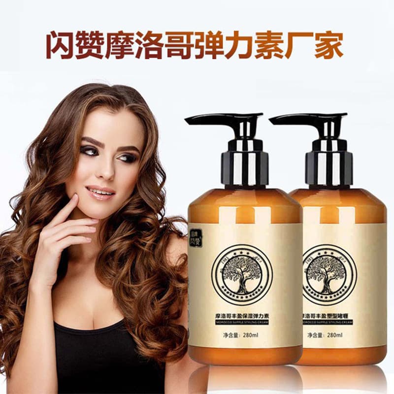 Shanzan Moroccan elastin curly hair styling care products spring elastin moisturizing and styling hair products manufacturer