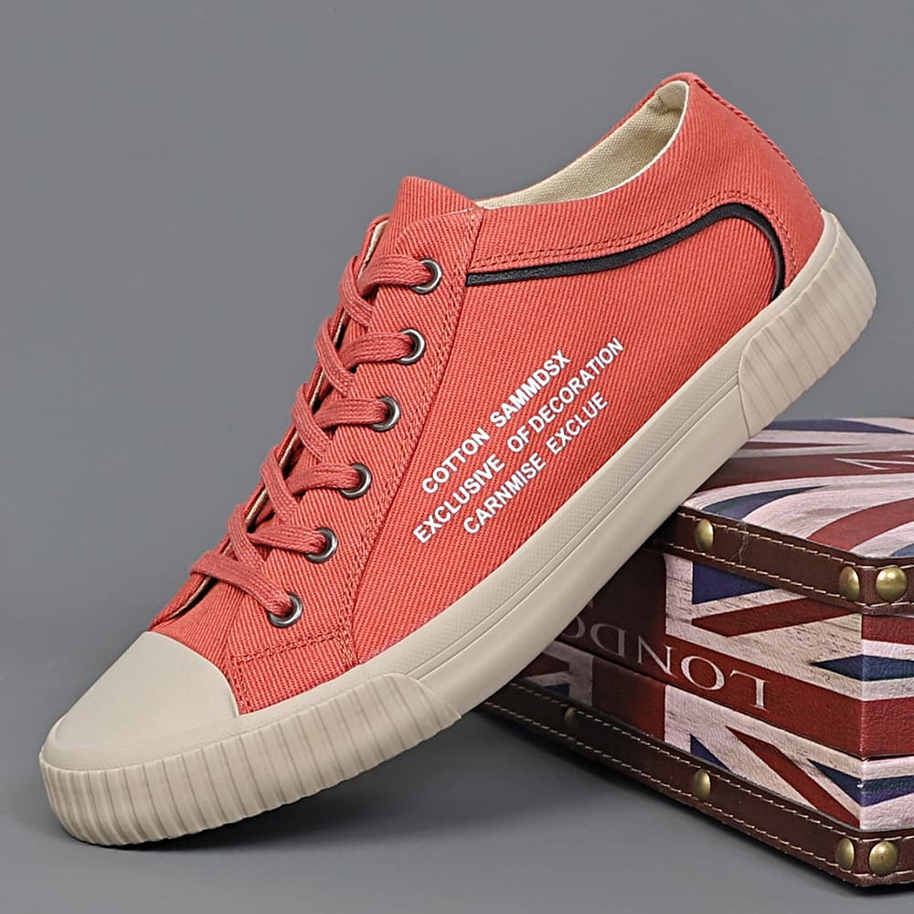 Summer New Men's Lace-Up Canvas Shoes Classic Versatile Breathable Casual Youth Fashion Soft Comfortable Plimsolls