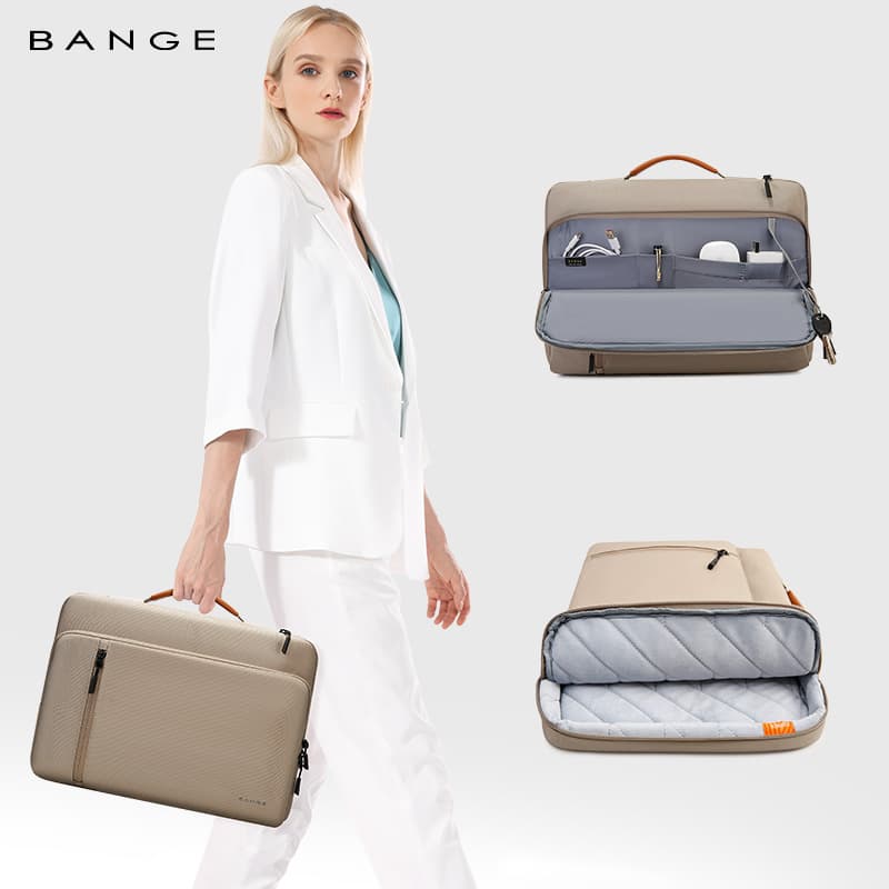 BANGE Laptop Bag 14 Inch Women's Handbag Protective Sleeve Men's 16 Inch 15 Inch Office Tablet Storage Bag