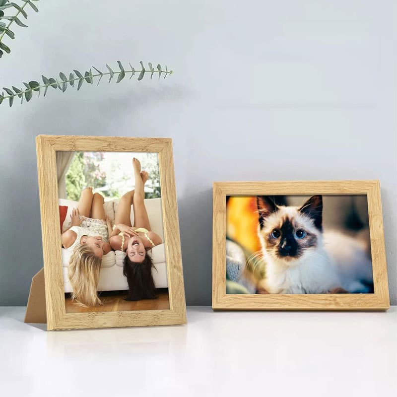 Wooden square photo frame desktop photo table wall-mounted picture frame Nordic style home wall decoration picture frame cross-border
