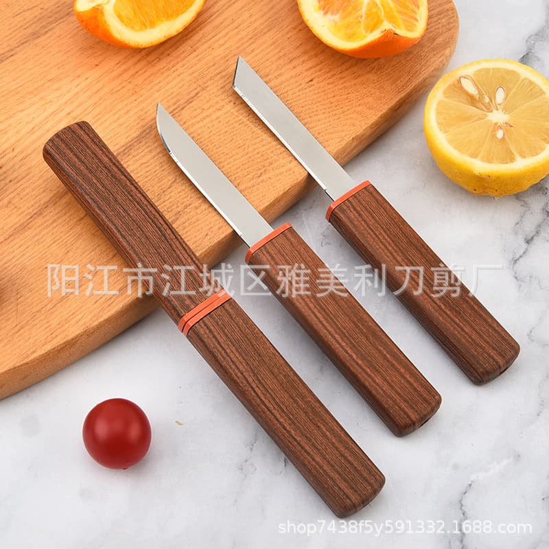 Factory stock dragon-phoenix paired knives, couple's set with delivery knife, sharp outdoor portable small knife for home fruit cutting