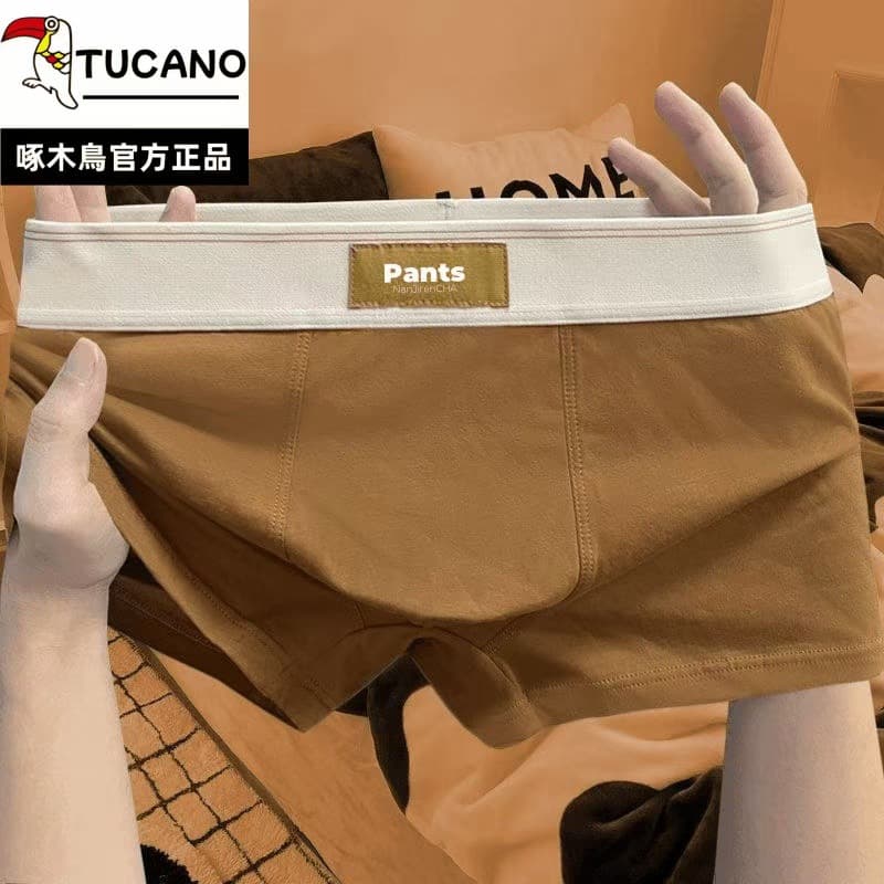 Comfortable Breathable Antibacterial Men's Boxer Shorts Sporty Skin-friendly Large Size Knitted Cotton Underwear by Zhumode