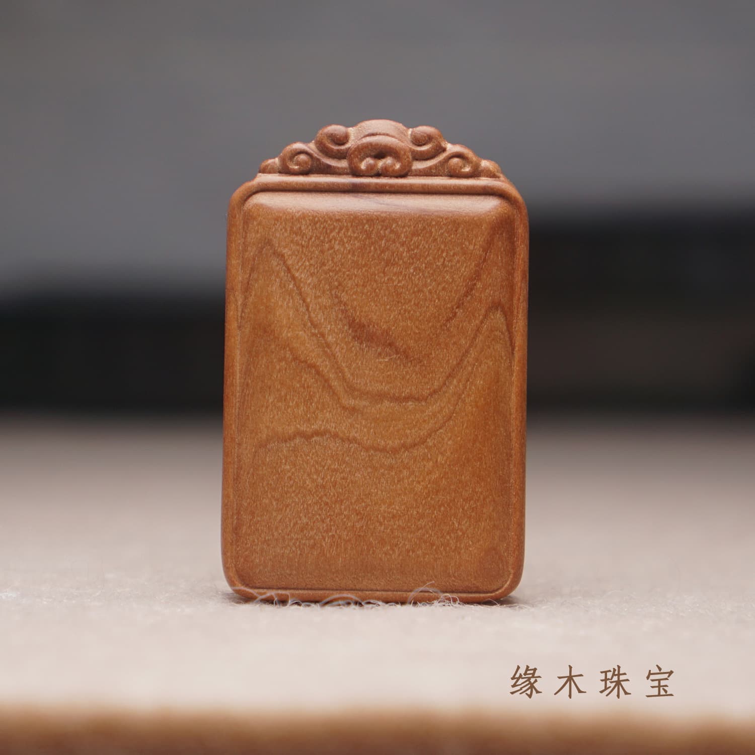 Natural Laoshan Sandalwood Wushi brand pendant DIY accessories Wenwan design hand hanging chain necklace Xiaohongshu