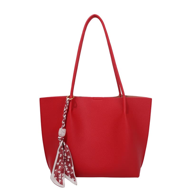 Large Capacity Single Shoulder Women's Bag 2026 New Style Premium Two-Piece Bag Trendy Minimalist Tote Versatile Bucket Bag
