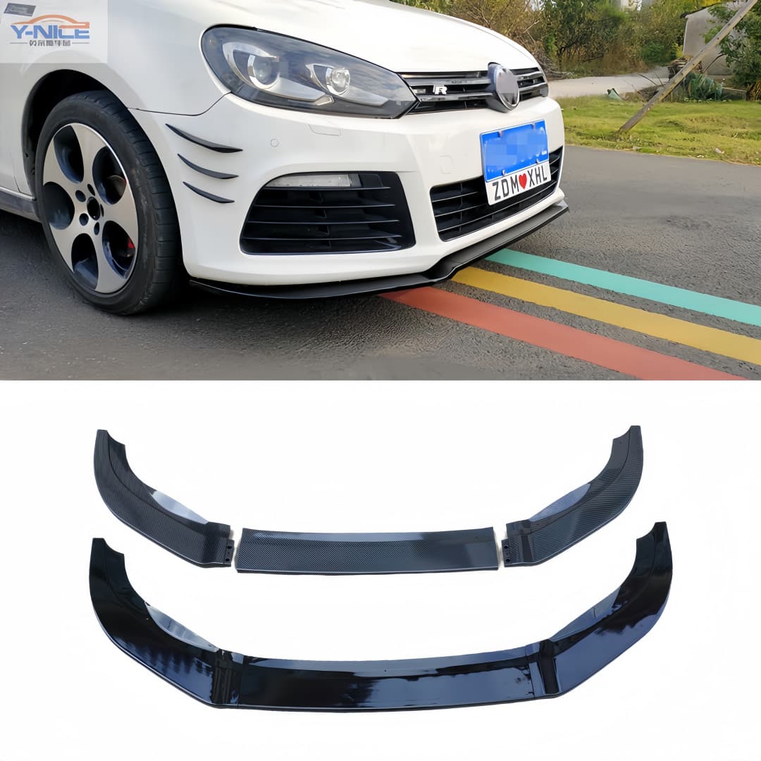 Golf 6 Front Lip MK6 R20 Front Lip GOLF MK6 R Modified Three-Piece Front Lip Spoiler Bumper