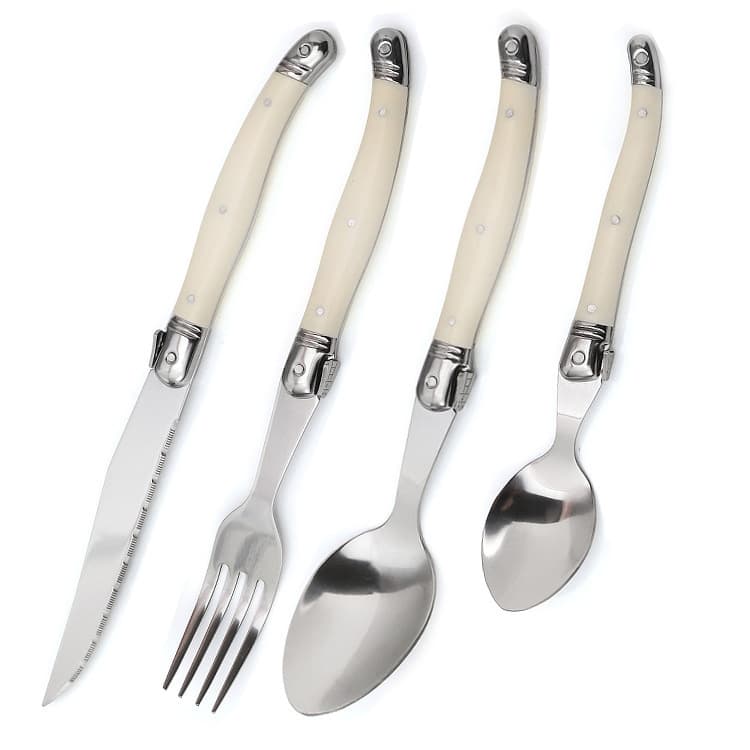 Plate Steak Knife Fork Cream-Colored Dining Knife Western Restaurant Steak Knife Fork Spoon
