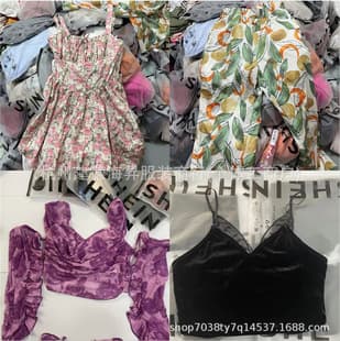 Shein women's clothing mixed styles factory direct sales European and American sexy hot girl tops Shein surplus stock export women's top