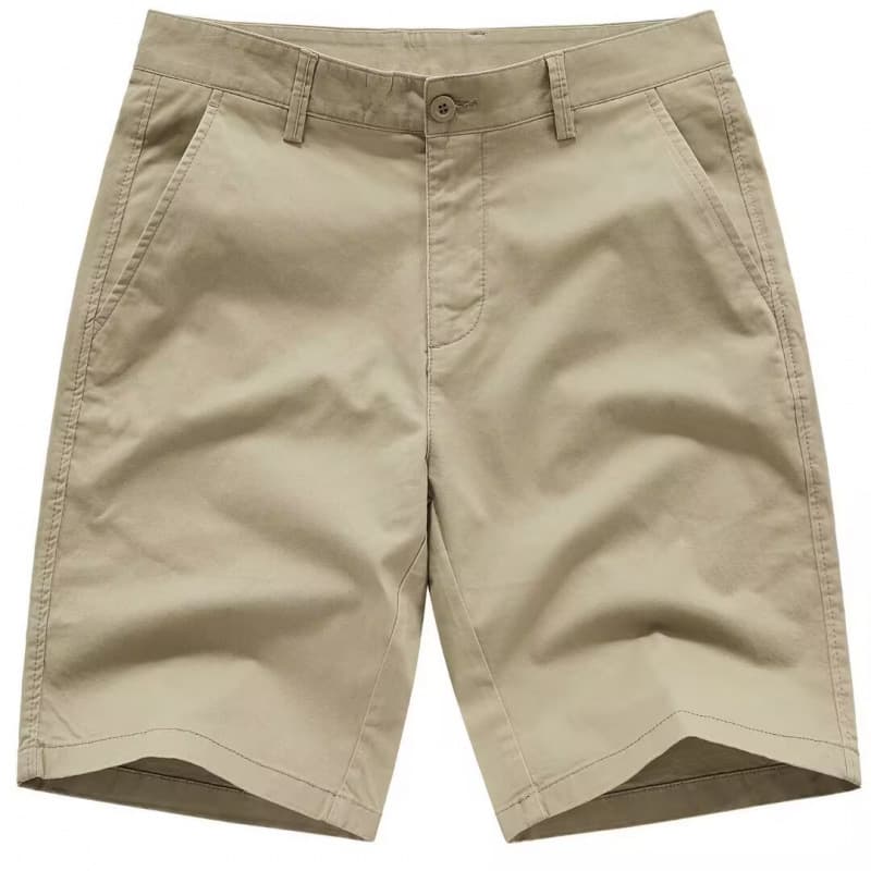 Summer thin 5-point shorts for men, outdoor casual straight pants, loose solid color 5-point pants for young and middle-aged people