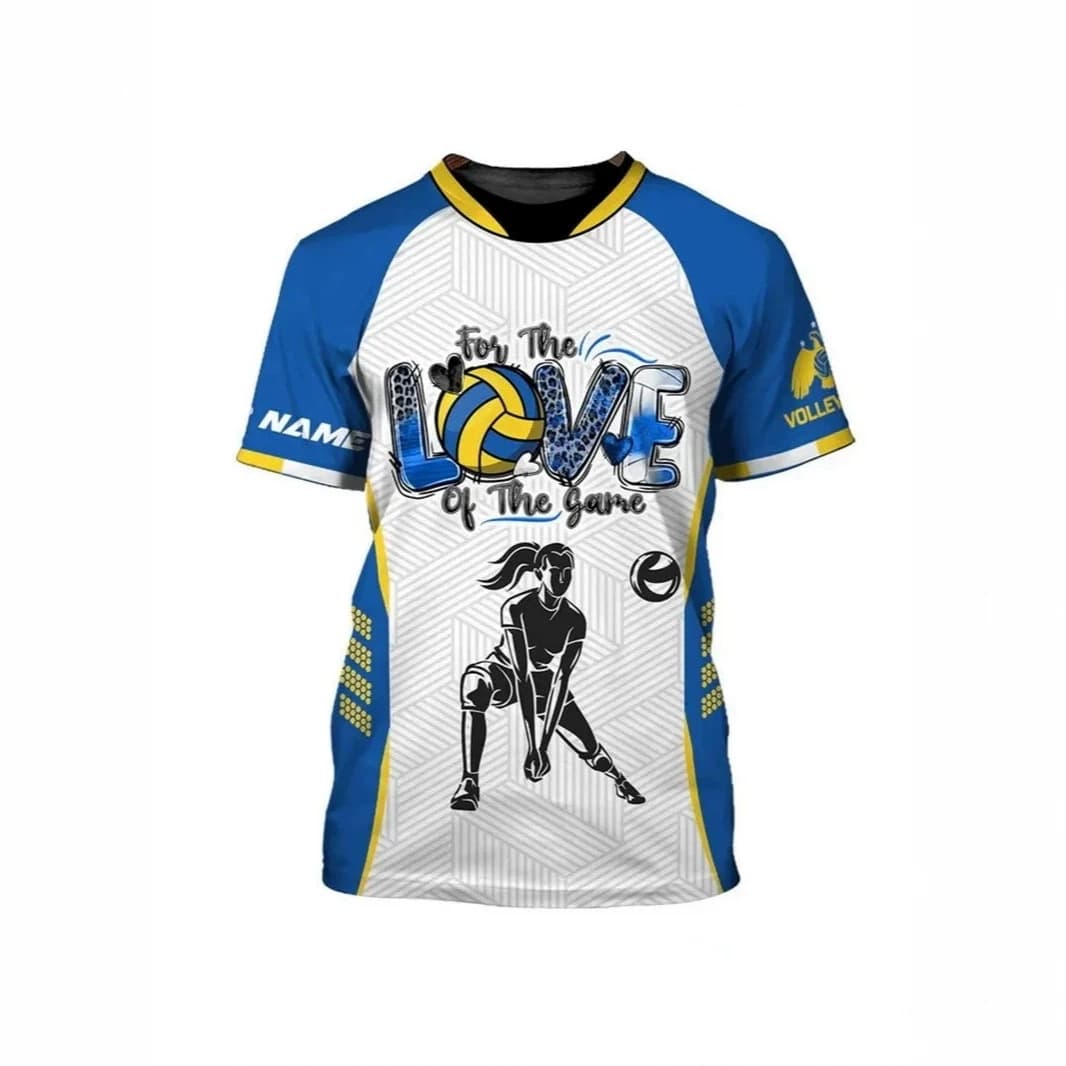 Cross-border Temu Xiyin Volleyball Sports 3D Printed Men's Short Sleeve T-Shirt Factory Wholesale
