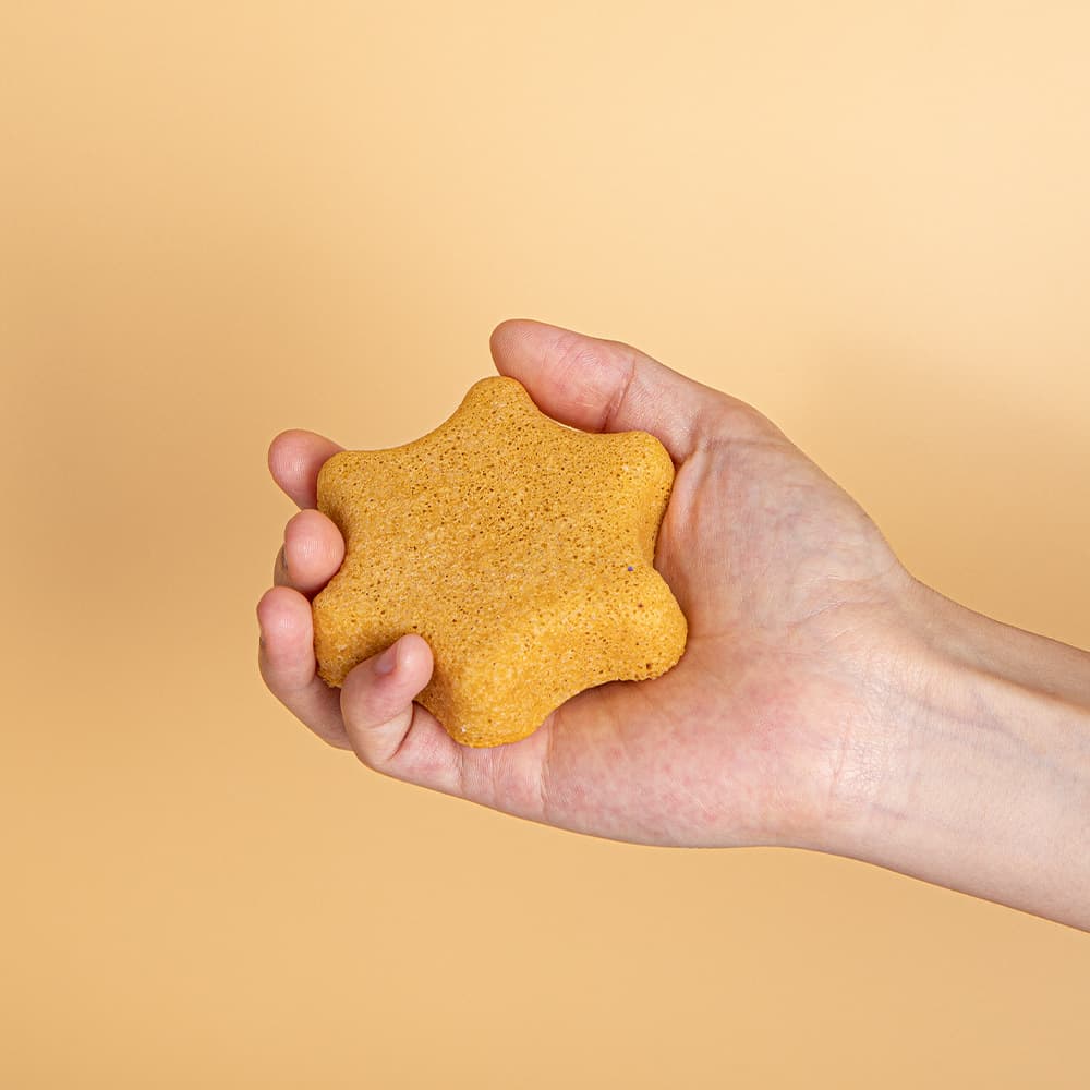 Turmeric Konjac Sponge Soap Cleanser Kojic Acid Soap Cleanse Face Wash Scrub Exfoliating Plant Soap 20g Handmade Soap