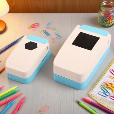Large Square and Circle Easy-Press Embosser, Children's Educational Toy Album Embossing Machine, Flower Pattern Puncher, Cross-border Hot Seller