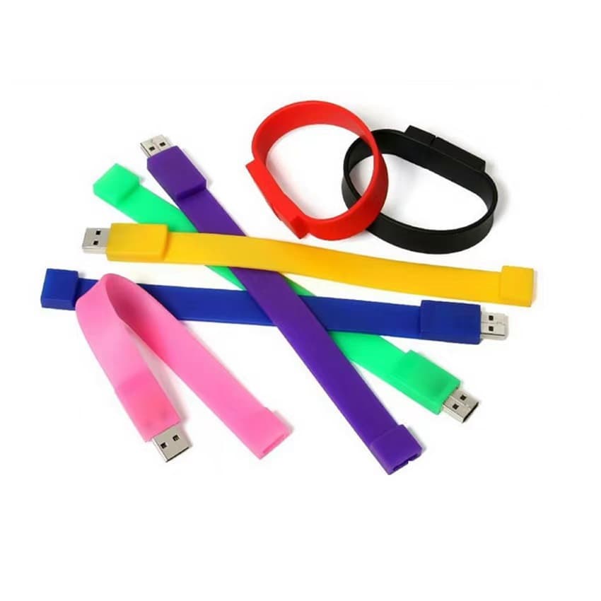 Wholesale wristband USB flash drive 4G 8G 16G, creative soft tape measure USB drive, fashionable personalized LOGO wristband USB drive