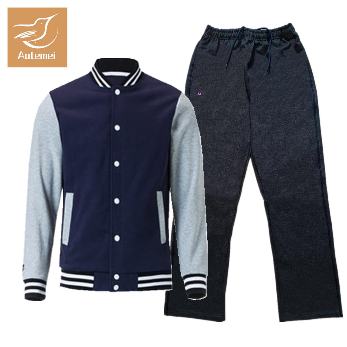 Zhuhai Xiangzhou District Winter School Jacket: New Fleece-Lined Middle School Uniform, Korean Baseball Style for Boys and Girls