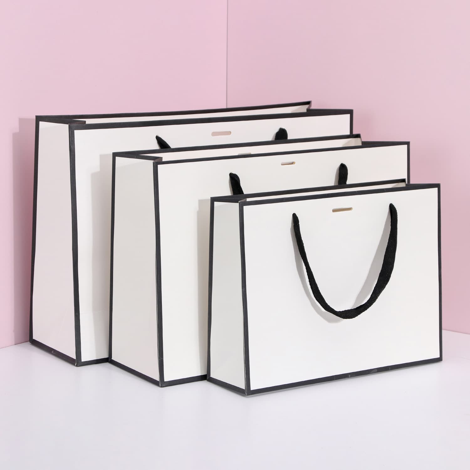 Paper bag gift bag bow paper bag foreign trade cross-border clothing packaging gift packaging corporate brand product packaging