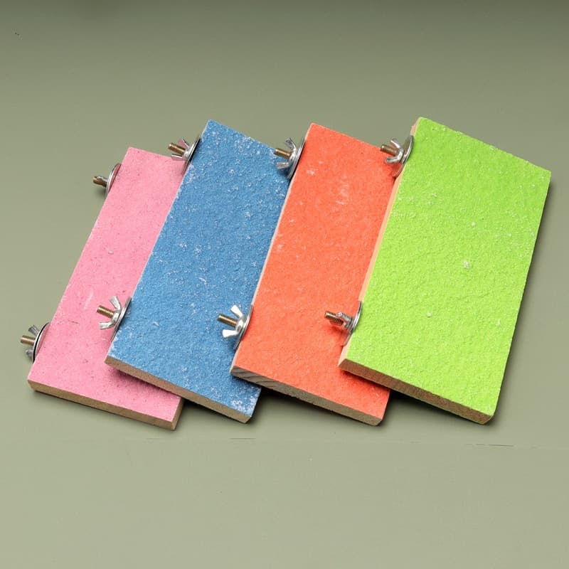 Colorful Pet Scratching Station Platform Hamster Mouth Grinding Post Sand Grinding Board Parrot Toy Bird Supplies