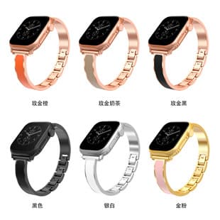 Compatible with Apple Watch Band, Metal Chain Bracelet, iWatch 11 10 9 8 7 6 5, Chanel Style Slim Fit Chain Band Wholesale