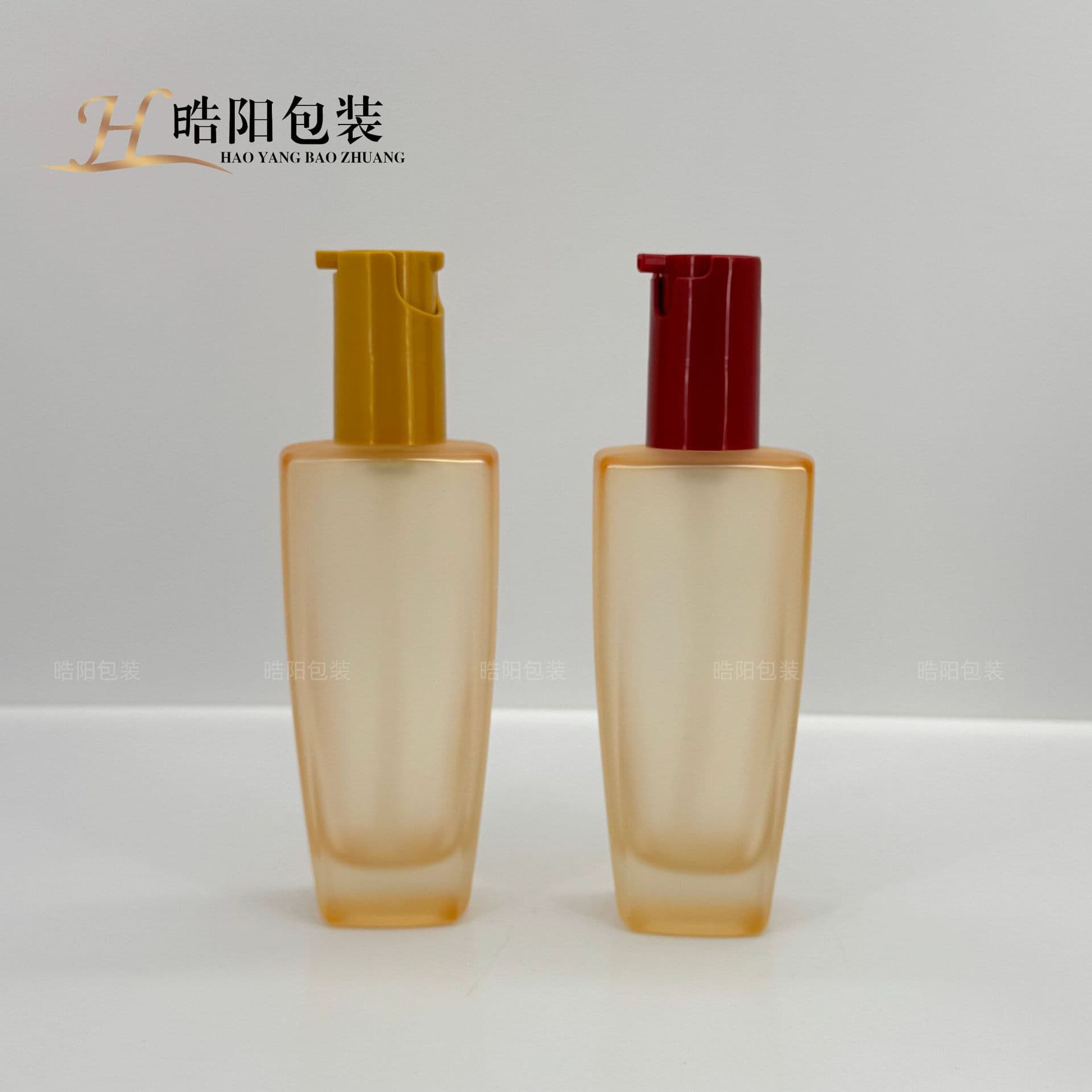 Third Generation Oulai 100ml Hair Oil Bottle, Rotating Lock Press Hair Oil Glass Bottle, Lotion Makeup Remover Oil Bottle