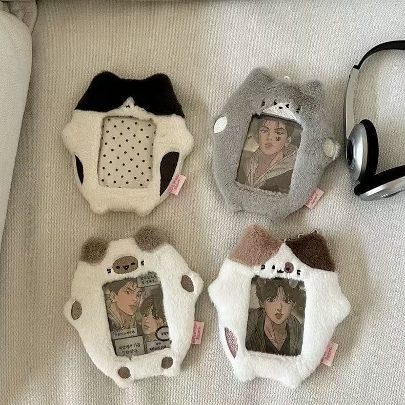 Original Cat-Style Plush Card Holder, Small Cat Ins Campus Card Holder, Polaroid Photo Holder, Fan Card Holder, Plush Card Holder Pendant