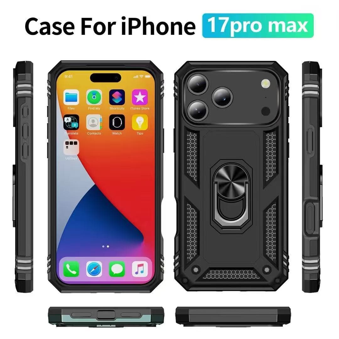 Compatible with iPhone 17 Military-Grade Slide Window 2-in-1 Phone Case for Apple 16 Pro Max Car Magnetic Mount Protective Cover