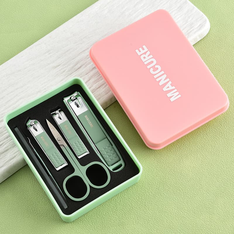 Nail Scissors Set Full Set Nail Clippers Anti-Splash 6-Piece Pedicure Specialized Oblique Nail Scissors