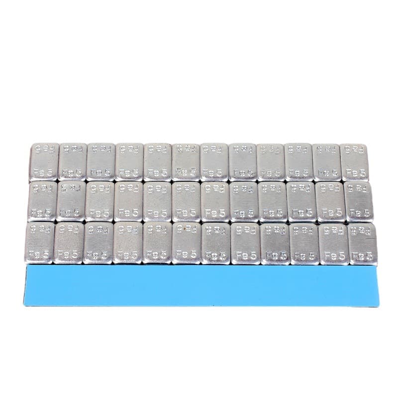 Adhesive tire balance blocks, adhesive counterweights, adhesive-type balance blocks, steel balance blocks