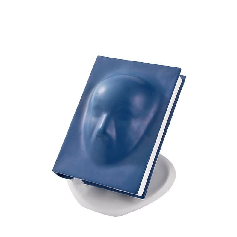 Yibeizi Modern Simple Abstract Facebook Book Blue Small Ornament Study Desktop Resin Crafts Home Decoration