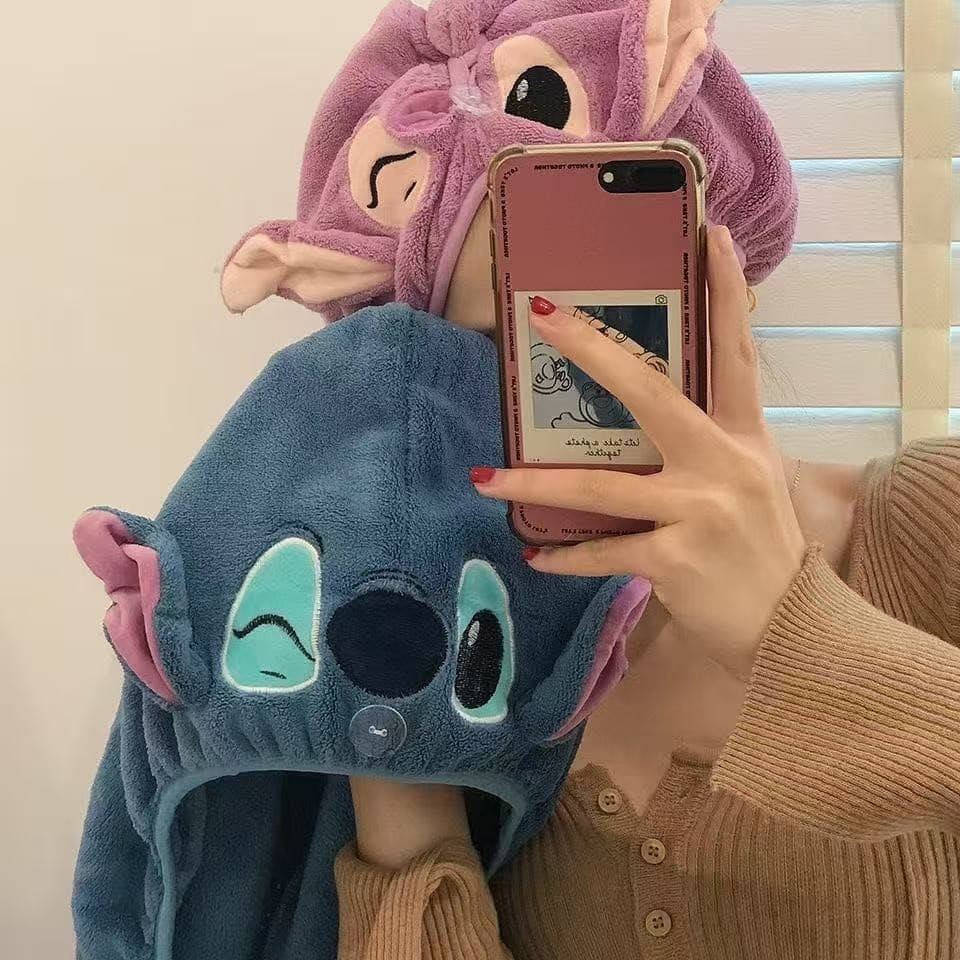 New Large Ear Towel, Ins Cute High Appearance Embroidered Coral Fleece Absorbent Face Towel, Couples Face Towel for Home Use