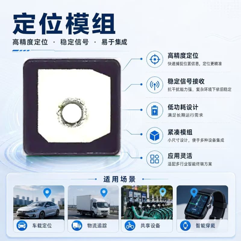 GPS Module Low Power Industrial Grade BeiDou Positioning Module Vehicle Navigation Small Size High Integration Positioning Module