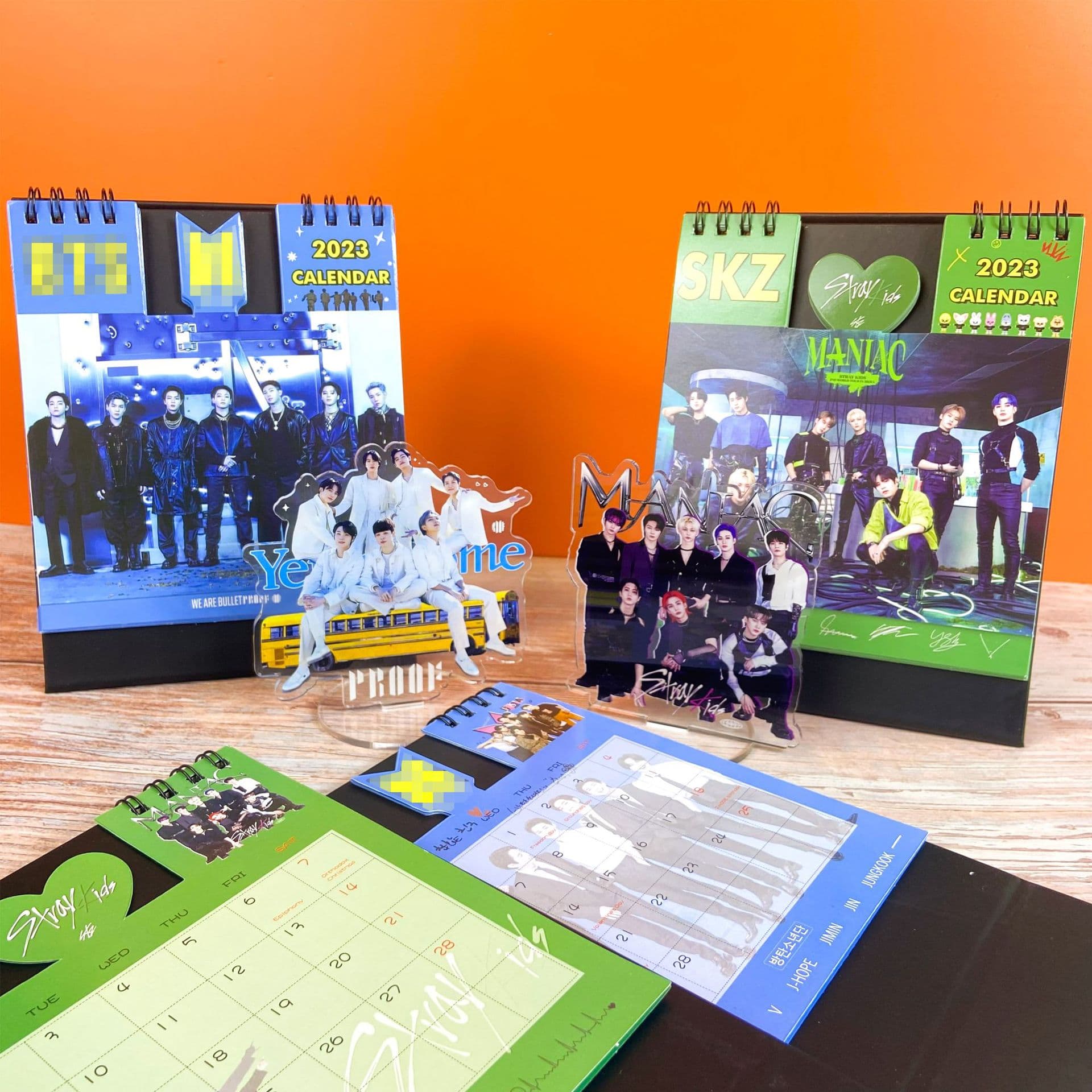2023 BTS Calendar Stray Kids Album Blackpink Desktop Calendar Decoration