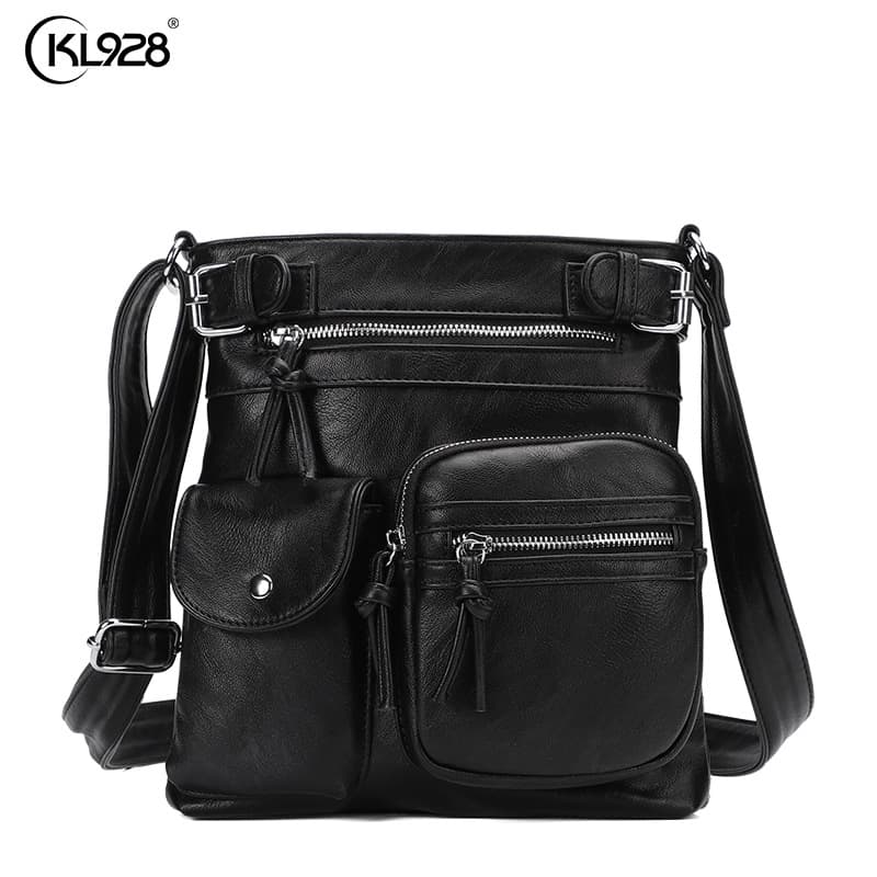Cross-border Amazon Bags Women's Crossbody Bag Multi-functional Small Square Bag European and American Fashion Niche PU Shoulder Bag