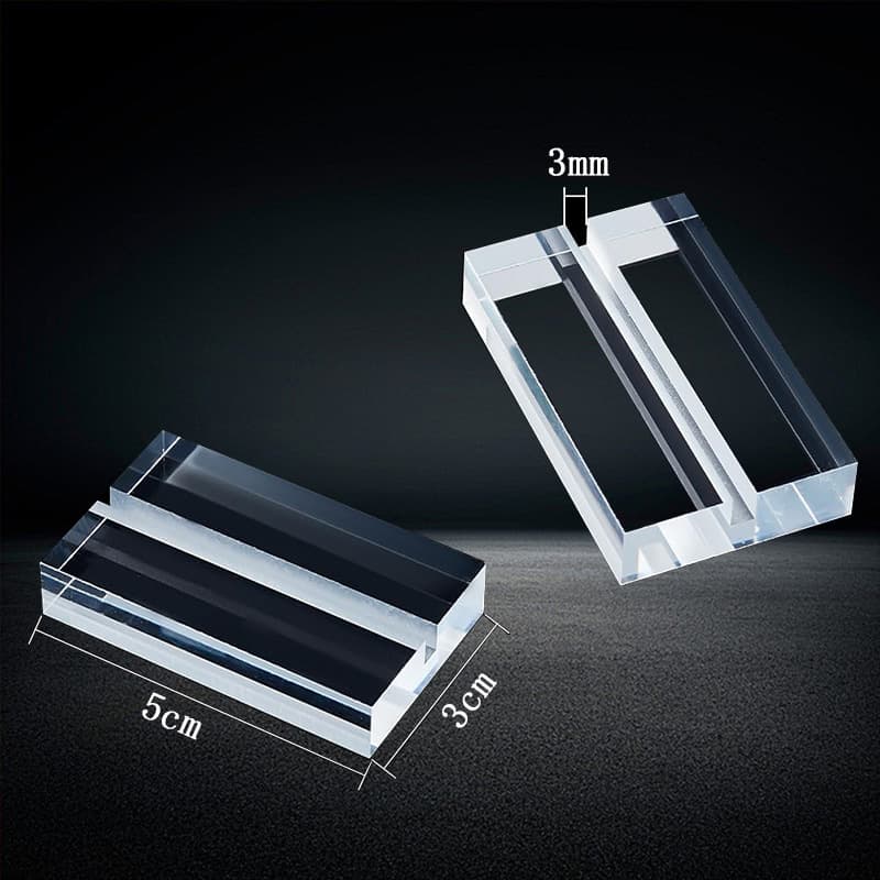 Cross-border transparent acrylic card slot base for dining table clips, card holders, digital wedding queue number display stands