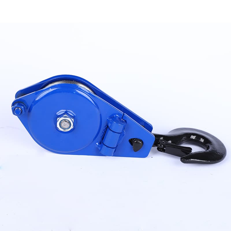 Custom pulley 0.5T hook anti-drop pulley lifting small movable pulley cargo drop pulley bearing single-wheel iron