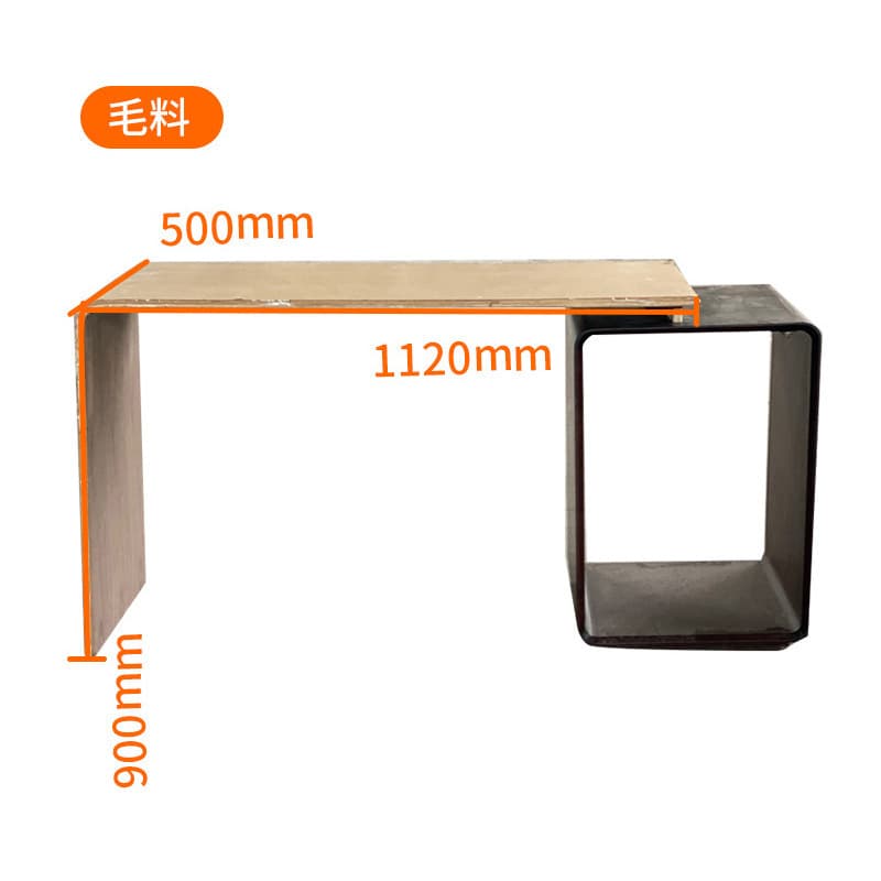 Custom-made bentwood N-type dressing table, computer desk, study desk, bentwood multilayer board, plywood table processing