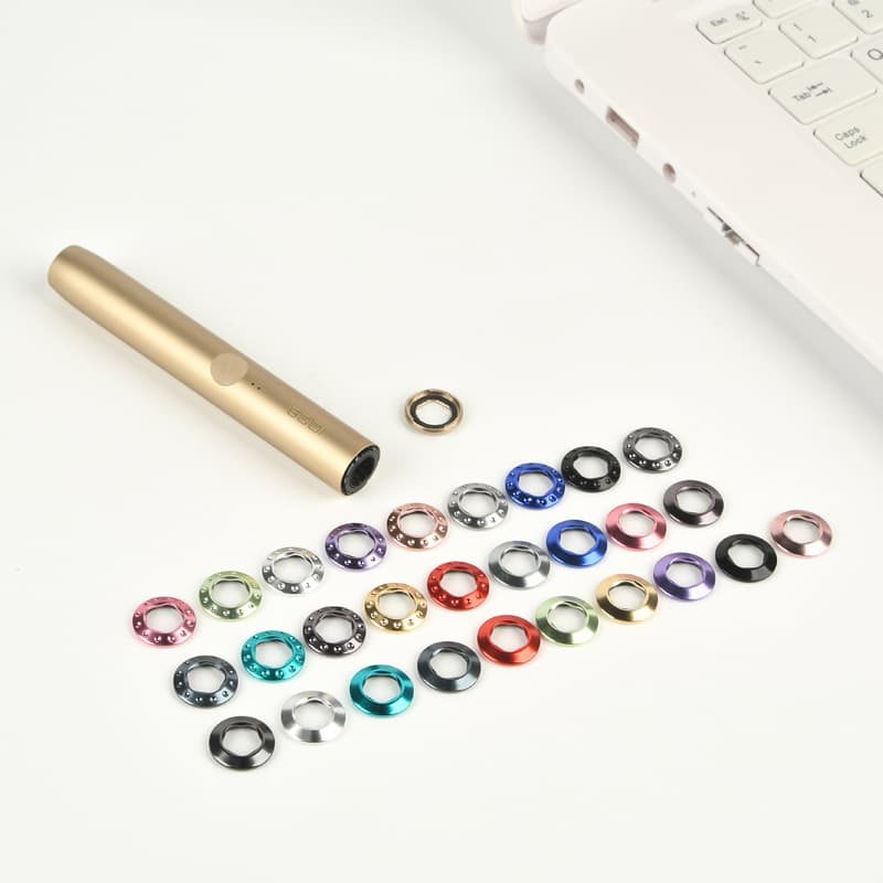 Compatible with IQO LUMA Mouthpiece Cap Prime Color Ring with Removal Tool Replacement Cover