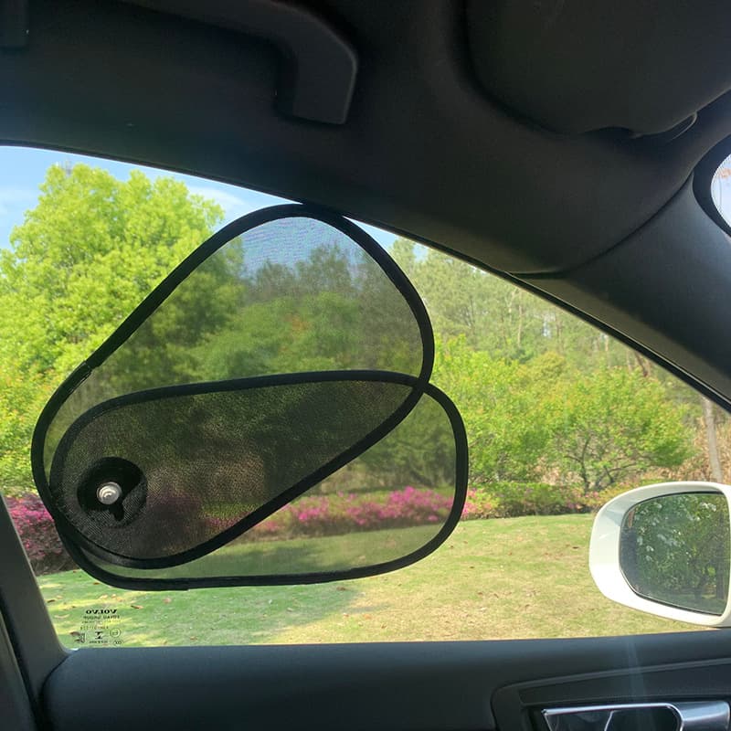 Adjustable Car Side Window Sunshade Foldable Heat Insulation Non-obstructive View Sun Block Car Accessories