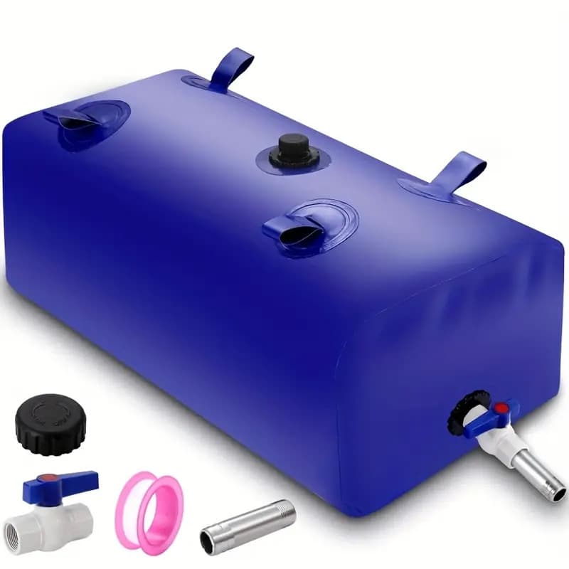 Cross-border water bladder soft water bag, large capacity water storage bag, outdoor portable, large, thickened, wear-resistant, foldable, for home use and drought resistance.