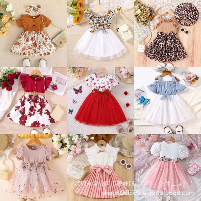 Girl Dress - 2025 Cross Border Baby Girl Dress New Style
