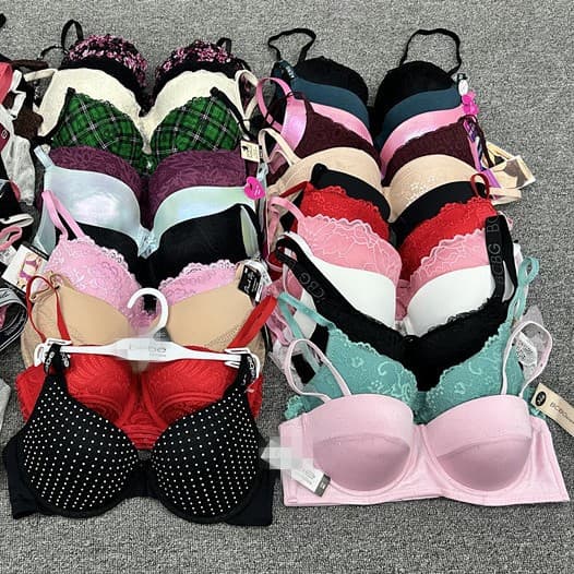 B0531# Low Price Stock Mixed Styles Foreign Order European and American Stock Clearance Printed Smooth Push-up Women's Bra Underwear