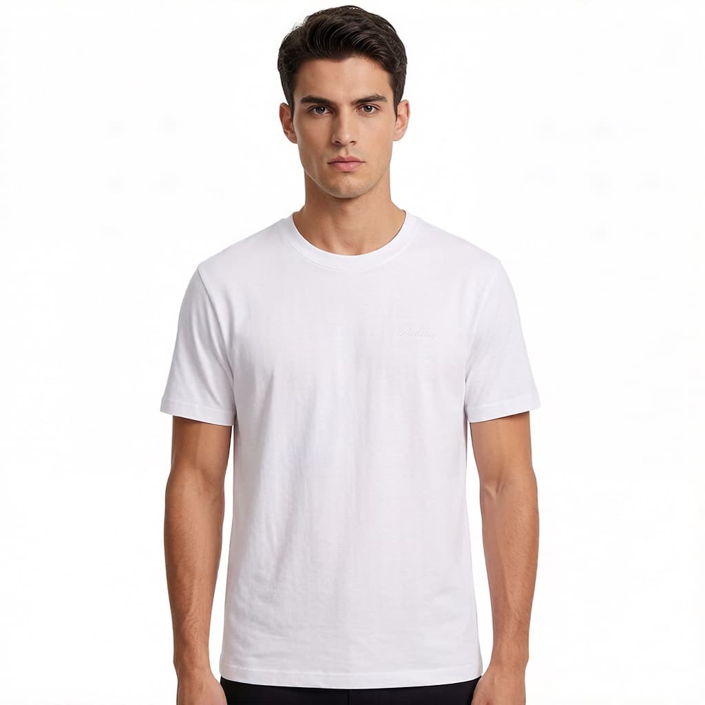 Cross-border trade genuine trendy brand same style LP new mercerized cotton loose letter embroidery short sleeve t-shirt for men