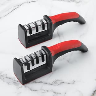 Hot Selling Knife Sharpener, Multi-Functional 3-Stage/4-Stage Sharpening Stone, Fast Ceramic Knife Sharpening Tool