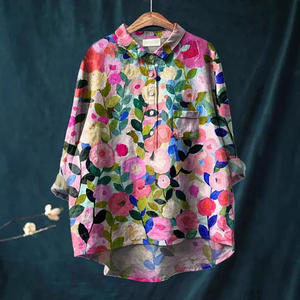 2025 New Independent Site European/American Cross-Border Casual Long-Sleeve Shirt Animal Print Hawaiian Long-Sleeve Cross-Border Shirt