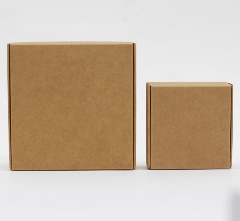 Cross-border Kraft Paper Box with Window Airplane Box Black Card Square Box White Card Paper Box Color Box Handmade Soap Packaging Box Custom