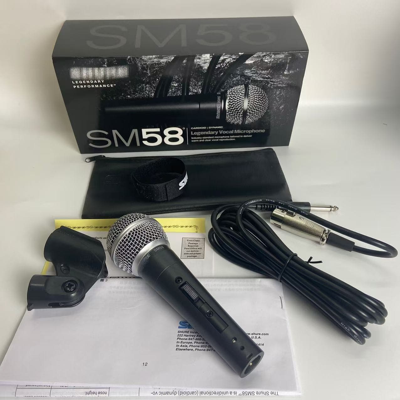 Cross-border Source SM58SK Wired Dynamic Microphone for Performance Stage Karaoke Host Live Streaming Professional Mic