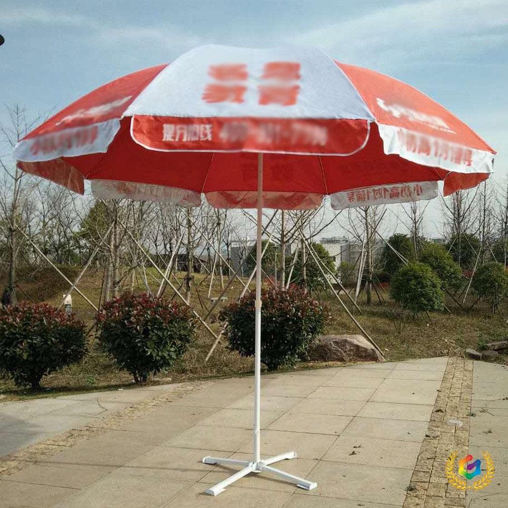 Outdoor sunshade umbrella triangular support base, plastic bucket base, fixed folding four-legged bracket