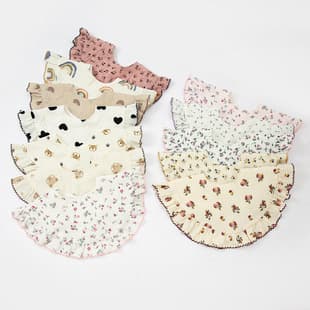 New Baby Lace Bib, Cotton Gauze 360-Degree Bib, Drool Bib for Infants, Baby Products